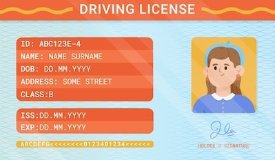 Front of Driver's License